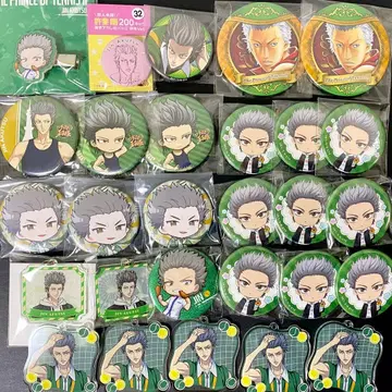 신 테니스의 왕자님 테니프리 아쿠츠 진 캔뱃지 아크릴 키링 세트