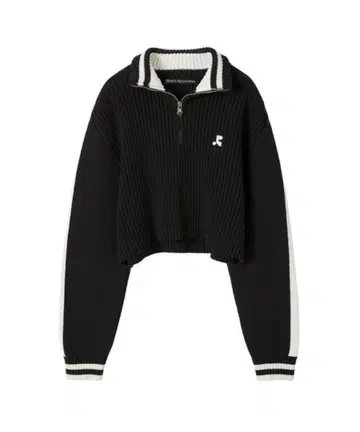 rest&recreation 하프 지퍼 니트 블랙