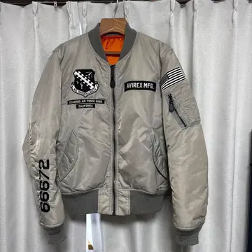 AVIREX MFG. MA-1 자켓 실버