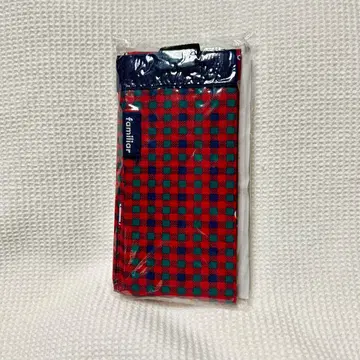 [ 미개봉 ] 파밀리아 슈파트 레드 체크 무늬 에코백 S 사이즈