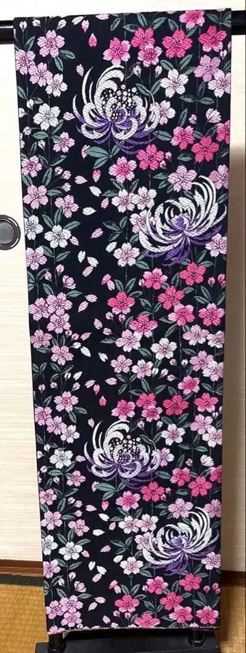 자수 난국 벚꽃 후쿠로 오비