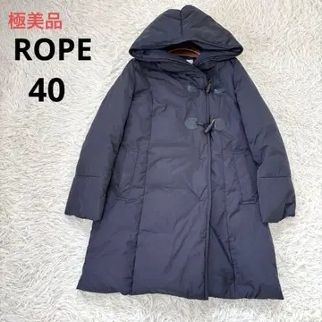 컨디션 최상 ROPE 다운 코트 더플 다운 블랙 40