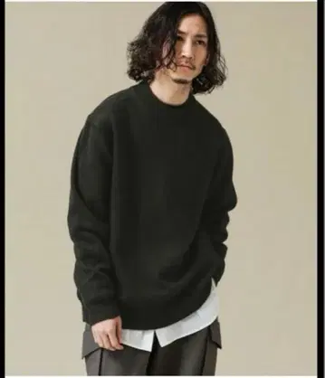 캐시미어 MIX 모크넥 니트 NANO universe 상의 니트