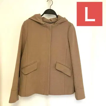 A DAY IN THE LIFE 후드 부착 울 코트 38 사이즈
