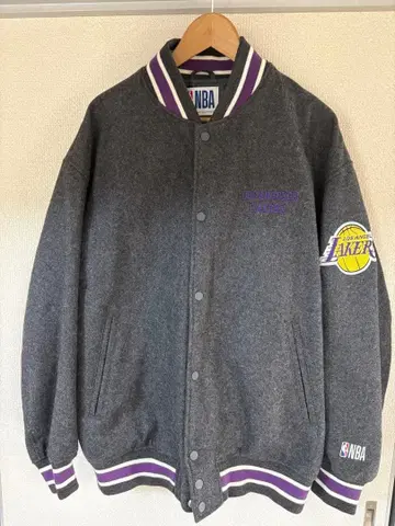 NBA Los Angeles Lakers 바시티 자켓 그레이 L