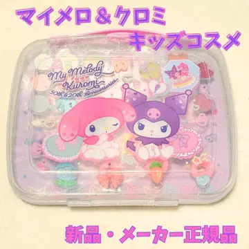 새상품 산리오 메이크 팔레트 세트 마이멜로디 쿠로미 쇼비도 어린이 화장품