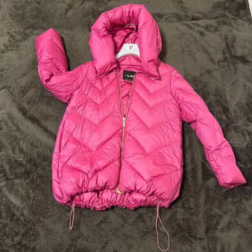 VLAB 비라보 후드 부착 핑크 다운 자켓 Free 사이즈