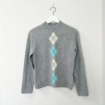 사슴왕 King Deer 캐시미어 스웨터 아가일 무늬 캐시미어 100%