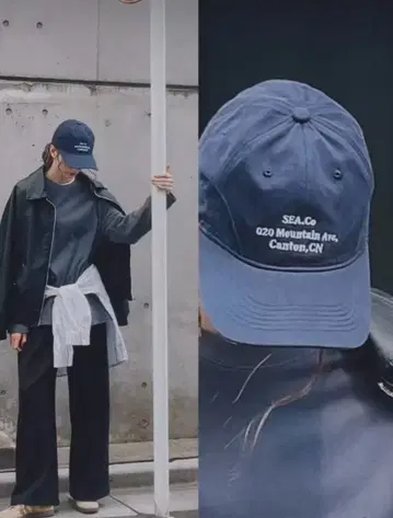 LavishGate 라비쉬게이트 네이비 캡