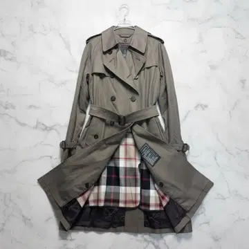 새상품급 매킨토시 런던 트렌치코트 라이너 체크 2WAY