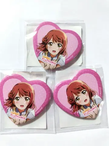 우에하라 아유무 하트 캔뱃지 3개 세트