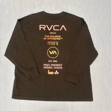 RVCA 와 THE shinzone 2장 세트 긴팔 T셔츠 여성용