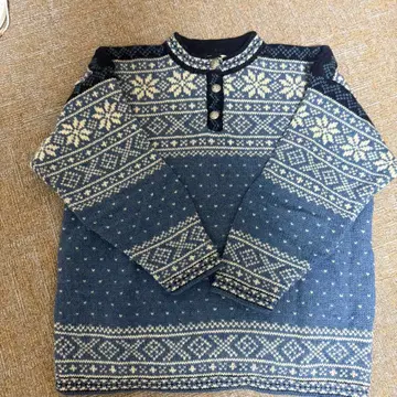 L.L.Bean 노르딕 니트 스웨터 파랑 made in USA