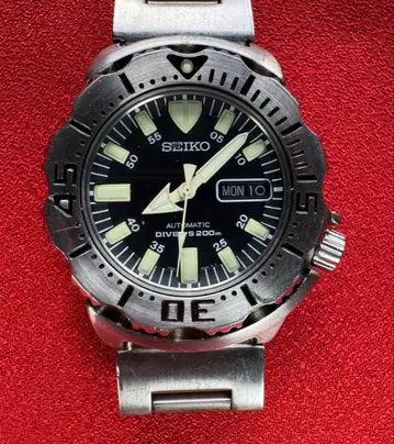 SEIKO 다이버 워치 블랙 자동 와인딩