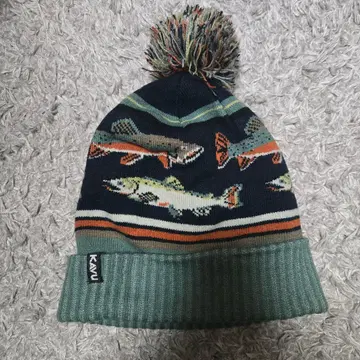 kavu 송어 패턴 니트 모자 카부