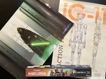 스타 워즈 만달로리안 happy 복권 포스터상 2종 세트