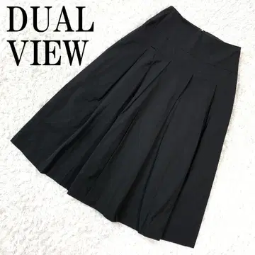 DUAL VIEW 듀얼뷰 플레어 스커트 블랙 40 B844