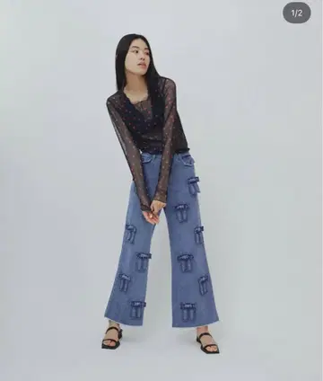 POPPY 아사기니뇨 시스루 상의