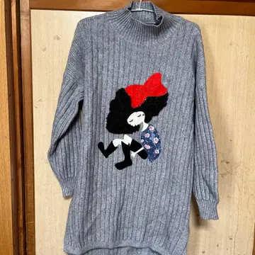 그레이 터틀넥 니트 빈티지 새상품급