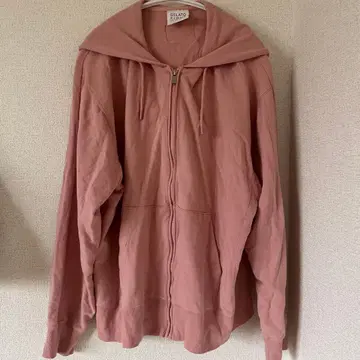 새상품급 GELATO PIQUE 후드 부착 집업 후드티 더스티 핑크