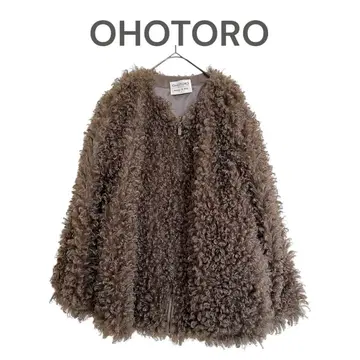 [ OHOTORO ] 푸들 퍼 보아 자켓 모카 복슬복슬 한국 아우터