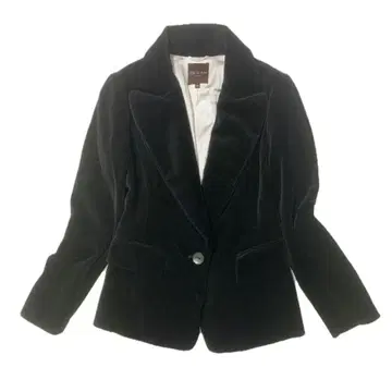 Filo di Seta 블랙 벨벳 테일러드 자켓