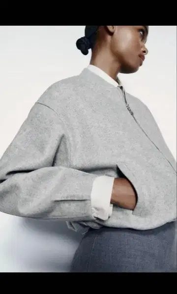 새상품 택 포함 ZARA 소프트 봄버 자켓 스토퍼 S zara