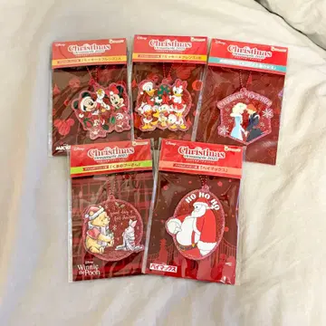 디즈니 크리스마스 오너먼트 복권 아크릴 오너먼트 5개 세트