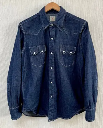 TCB 청바지 데님 셔츠 44 (L 상당) 던거리 웨스턴