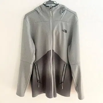 THE NORTH FACE 스포츠 그레이 풀 집업 후드티 M