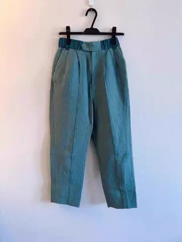 SALT+ JAPAN 허리 절개 테이퍼드 팬츠 허리밴딩 일본제