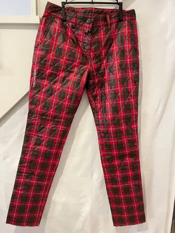 ADMRIAL 퀼팅 체크 팬츠 여성용