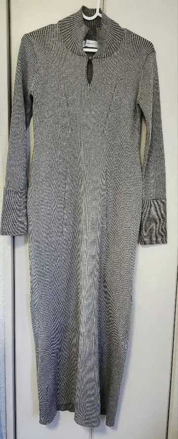 러그나문 그레이 라메 니트 원피스 M