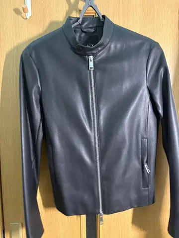 아르마니 블랙 가죽 자켓