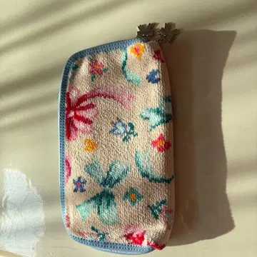 FEILER 꽃무늬 지갑 리본 지퍼 포함