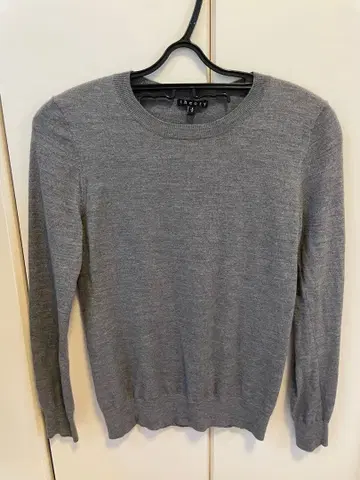 theory 그레이 긴팔 니트 스웨터 S