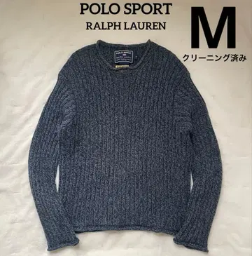 폴로 스포츠 리브 편직 스웨터 다크 그레이 클리닝 완료 빈티지 90's