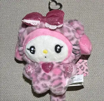 마이멜로디 마스코트 홀더 산리오 갸루 고양이 핑크