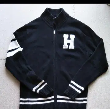 TOMMY HILFIGER 블랙 가디건