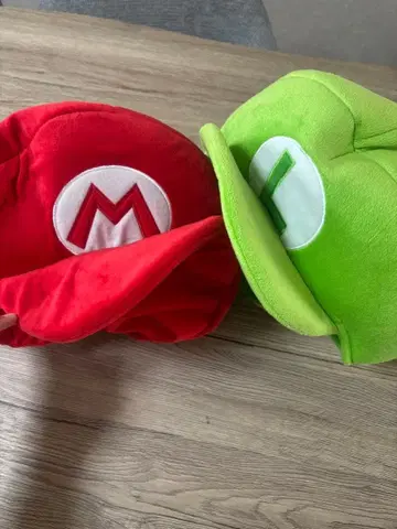 USJ 유니버셜 마리오 루이지 모자 세트