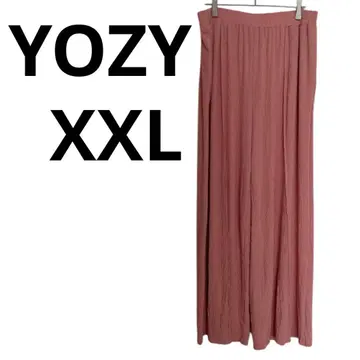 YOZY [XXL] 핑크 가우초 팬츠 러프
