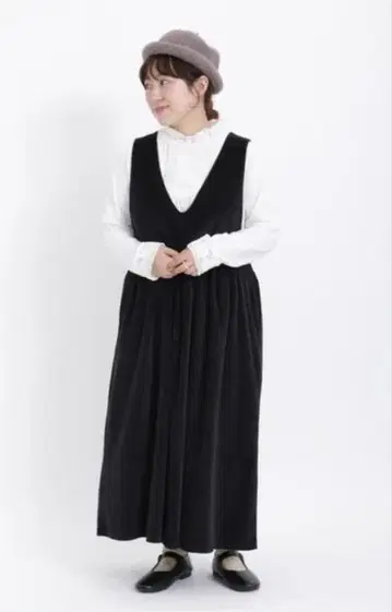 전후 착용 컷 벨로아 민소매 원피스 베스트