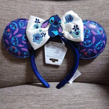 미사용품 스티치 머리띠 홍콩 디즈니