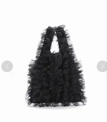 새상품급! Spick & Span 튤 프릴 토트 블랙