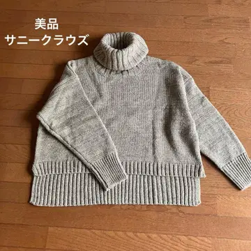 새상품급 써니클라우드 펠리시모 쵸이 오프 터틀 스웨터 사이즈 LL