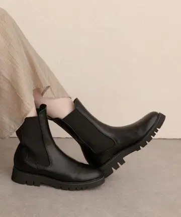 로데스코 3.5cm 탱크 밑창 사이드 고어 부츠 36