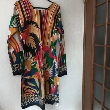 민족 의상 긴팔 원피스