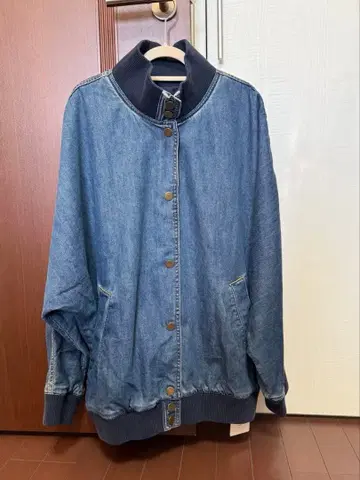 FASHIRU 파실 스탠드 카라 데님 블루종