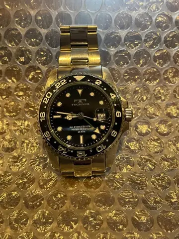 TECHNOS 다이버 GMT 남성용 손목시계 작동품