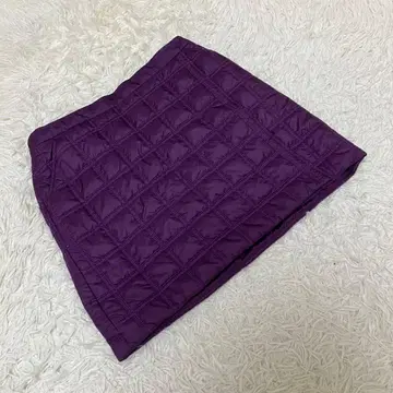 AIGLE 에이글 랩스커트 미니 스커트 퀼팅 보라색 F